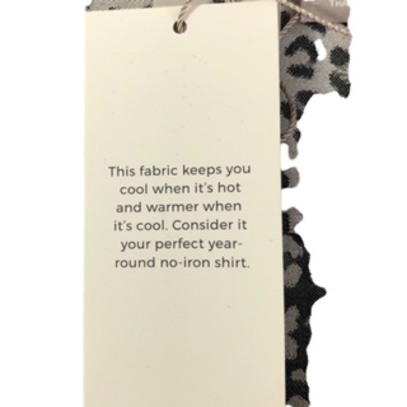 NWT Chico's Animal Print Button Down No Iron Shirt Size 1 - Picture 12 of 12